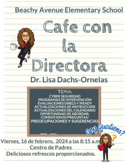Cafe Con La Directora Feb 2024